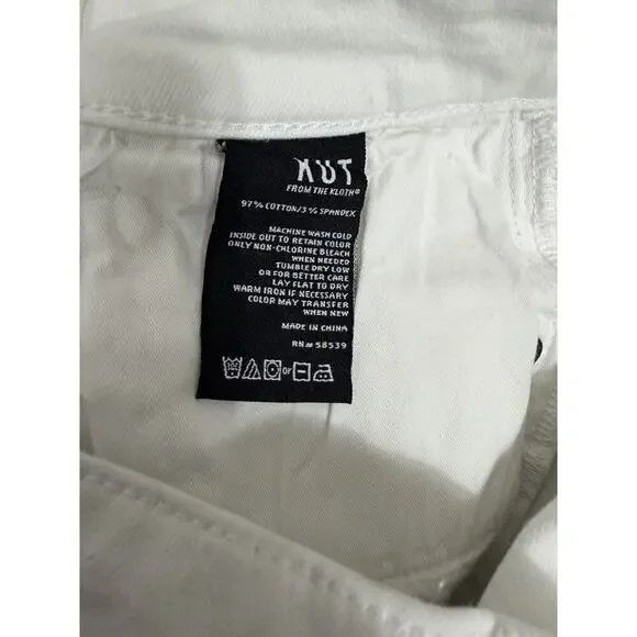 Kut From the Kloth Shorts Womens 6 Gidget Fray Cut Offs Denim White 3” Inseam - Picture 6 of 11
